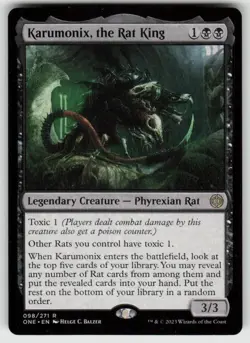 Karumonix, the Rat King R Phyrexia: All Will Be One 98 MTG - Image 1