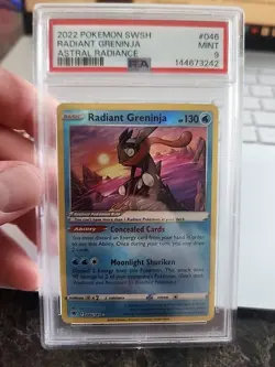 2022 POKEMON SWORD & SHIELD ASTRAL RADIANCE #046 RADIANT GRENINJA PSA 9 - Image 1