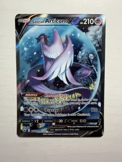 Pokemon TCG Chilling Reign Galarian Articuno V Alternate Full Art 170/198 NM - Image 1
