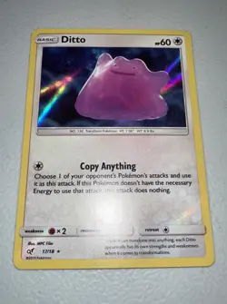 Holo Ditto 17/18 Detective Pikachu Pokemon TCG Pokemon 2019 Card - Image 1