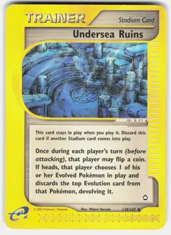 POKEMON UNDERSEA RUINS 138 AQUAPOLIS MP - Image 1