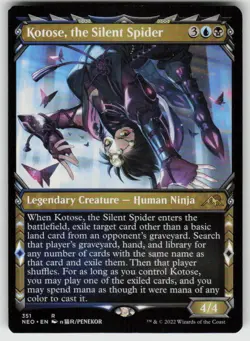 Kotose, the Silent Spider (Showcase) R Kamigawa: Neon Dynasty 351 MTG - Image 1