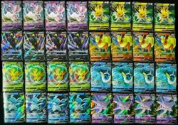 Lot 32 Eeveelutions Pokemon Chinese Sylveon Umbreon Jolteon Flareon RR Holo NE40 - Image 1