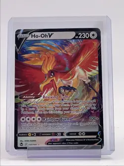 HO-OH V 2022 POKEMON SWSH SILVER TEMPEST RARE 140/195 Q6011 - Image 1