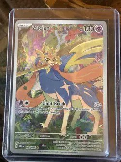 Zacian Holo Illustration Rare 130 HP Phantasmal Flames Pokemon Card 100/094 - Image 1