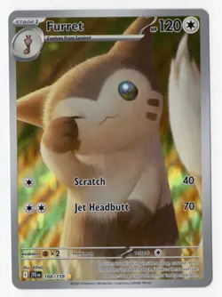 Furret 168/159 (NM) Illustration Rare Journey Together Pokemon Card - Image 1
