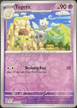 Togetic 071/191 Sv08: Surging Sparks Reverse Holo - Pokemon Card - Image 1