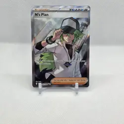 Pokemon Card TCG - N's Plan 163 Full Art Ultra Rare Black Bolt - Image 1