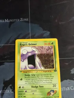 Koga's Grimer 78/132 Gym Challenge Regular Pokemon Card Vintage LP - Image 3