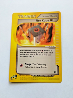 Pokemon TCG Fire Cube 01 Aquapolis 122/147 Reg. 1st Ed. Uncommon - Uncirculated - Image 1