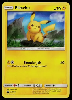Pokemon Card - Pikachu - SM183 Sun & Moon Holo Promo - Image 1