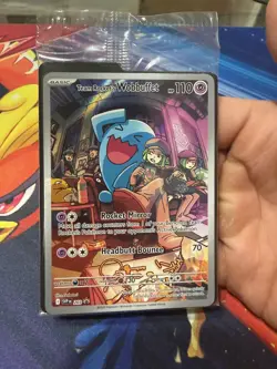 *ACTUALLY SEALED* Team Rockets Wobbuffet Pokemon Scarlet Violet Promos SV 203 - Image 1