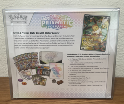 Prismatic Evolutions Pokemon Center Exclusive Elite Trainer Box ETB Case Include - Image 2