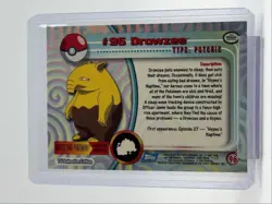 DROWZEE 1999 TOPPS POKEMON TV ANIMATION SERIES 2 BLUE LOGO A 96 Q0899 - Image 2
