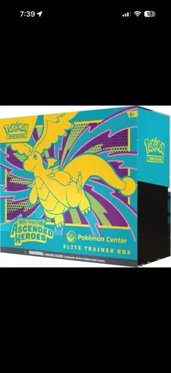 Pokemon Ascended Heroes Pokemon Center Exclusive Elite Trainer Box ETB Sealed - Image 1