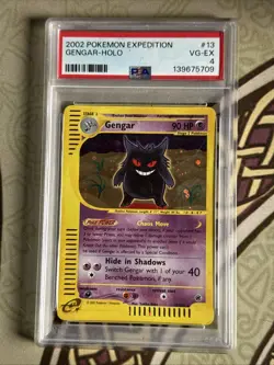 2002 POKEMON EXPEDITION #13 GENGAR-HOLO PSA 4 - Image 1