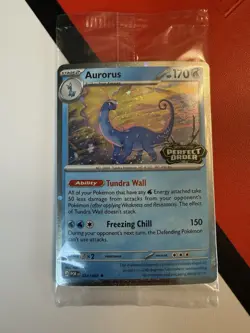 Pokemon Aurorus #024 Holo Rare Perfect Order Hot Topic Promo Factory Sealed - Image 2