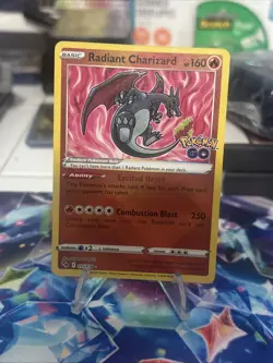 Pokemon TCG Radiant Charizard Pokemon Go 011/078 Near Mint Condition - Image 1