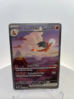 CHARIZARD EX 199/165 SPECIAL ILLUSTRATION RARE 151 POKEMON MEW EN - Image 1