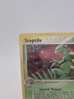 Pokemon TCG Sceptile EX Holo Rare Card Ruby and Sapphire 11/109 Swirl!! - Image 3