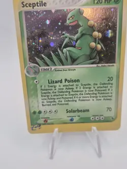 Pokemon TCG Sceptile EX Holo Rare Card Ruby and Sapphire 11/109 Swirl!! - Image 4
