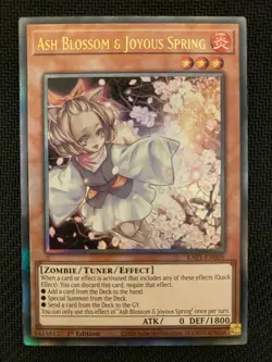 Yugioh RA01-EN008 Ash Blossom and Joyous Spring - Ultimate Rare - Image 1