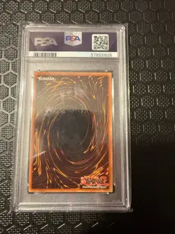 2002 YU-GI-OH! LOB-LEGEND OF BLUE EYES #120 RIGHT LEG OF THE FORBIDDEN ONE PSA 8 - Image 2