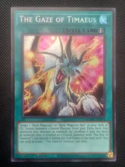 Yugioh! The Gaze of Timaeus, MZMU-EN013, Secret Rare, 1st Edition - Image 1