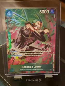 One Piece OP15 Roronoa Zoro OP13-037 TR Foil - (Treasure Rare) English 🔥 - Image 2