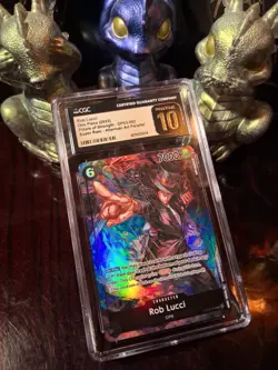 ✨2023 One Piece Rob Lucci ~ SR ALT ART ~ OP03-092 CGC PRISTINE / PSA 10✨ - Image 1