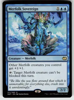 Merfolk Sovereign R Duel Decks: Merfolk vs. Goblins 11 MTG - Image 1