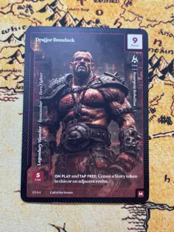 Wonders Of The First Call Of The Stones Drajjor Bonelock Stoneseeker Paper CLA-1 - Image 1