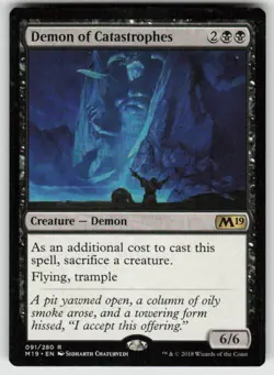 Demon of Catastrophes R Core Set 2019 91 MTG - Image 1