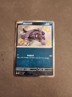 Maschiff SVP 071 Black Star Promo Shiny Holo Rare Pokemon TCG Card NM - Image 1