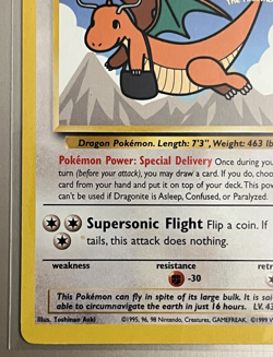 Dragonite Kids WB Black Star Promo Card Vintage Pokemon TCG WOTC Light Play - Image 5