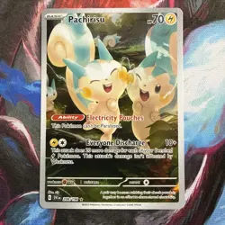 Pokemon TCG Pachirisu Holo Card 208/198 Scarlet & Violet Illustration Rare NM - Image 2