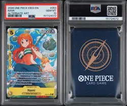 Nami EB03-053 SR Parallel Alt Art One Piece Card Game PSA 10 - Image 3