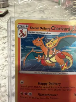 Special Delivery Charizard SWSH075 SWSH SEALED Black Star Promo Card Holo UK NM - Image 2
