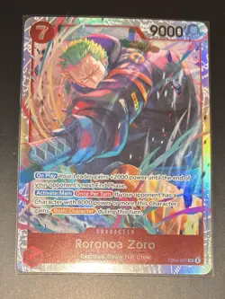 ONE PIECE Adventure On Kami’s Island RORONOA ZORO SR Super Rare Card EB04-007 - Image 1