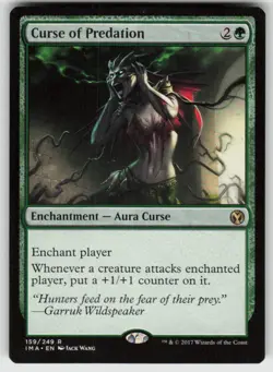 Curse of Predation R Iconic Masters 159 MTG - Image 1