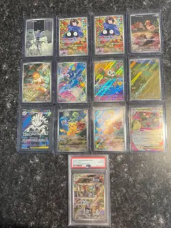 Pokemon Lot Special illustration Rares (13) + PSA Graded Card - Image 1