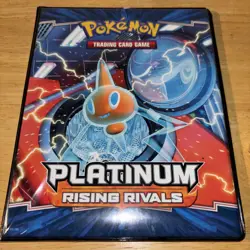 POKEMON PLATINUM RISING RIVALS BINDER ULTRA PRO 4 SLEEVE PAGES TRADING CARD GAME - Image 1
