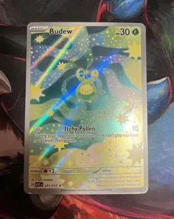 The Pokemon Company Budew ASC 221/217 Illustration Rare Full Art Holo Card - Image 1