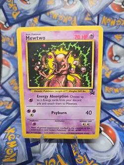 Pokemon TCG Mewtwo Black Star Movie Promo Card 14 MP - Image 1