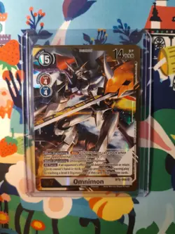 Digimon Card Game Omnimon BT5-086 Super Rare Foil Alt Art Tomotake Kinoshita NM - Image 1