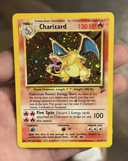 Charizard Base Set 2 Holo 4/130 Pokemon Trading Card 2000 Vintage Clean WOTC 🔥 - Image 1
