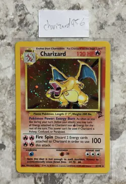 Charizard Base Set 2 Holo 4/130 Pokemon Trading Card 2000 Vintage Clean WOTC 🔥 - Image 4
