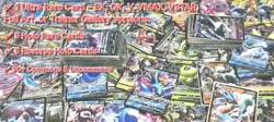 Pokemon Card Lot 100 Official TCG Cards. Ultra Rare Included. EX GX V Vmax TG - Image 1