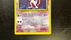 Pokemon TCG - ENGLISH BASE SET UNLIMITED RARE MEWTWO Holo Card 10/102 LP MP - Image 3