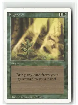 Regrowth Revised Edition Magic: The Gathering Uncommon Lightly Played - Image 1